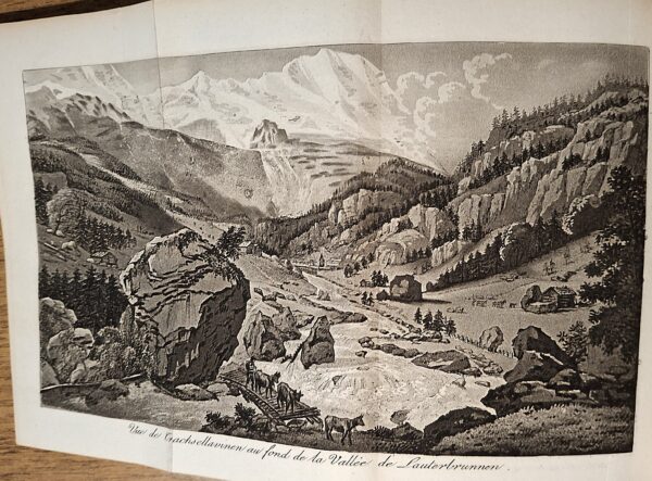 Raoul-Rochette (Jean-Baptiste Louis Georges). Lettres sur la Suisse, écrites en 1819, 1820 et 1821. Paris, Nepveu,1823. - immagine 8