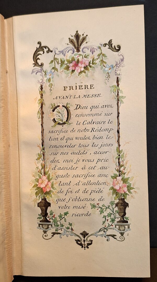 Petit Livre d’Heures contenant les Prières pendant la Sainte Messe et les Cérémonies du Mariage - Parigi, 5 avril 1902 - immagine 3