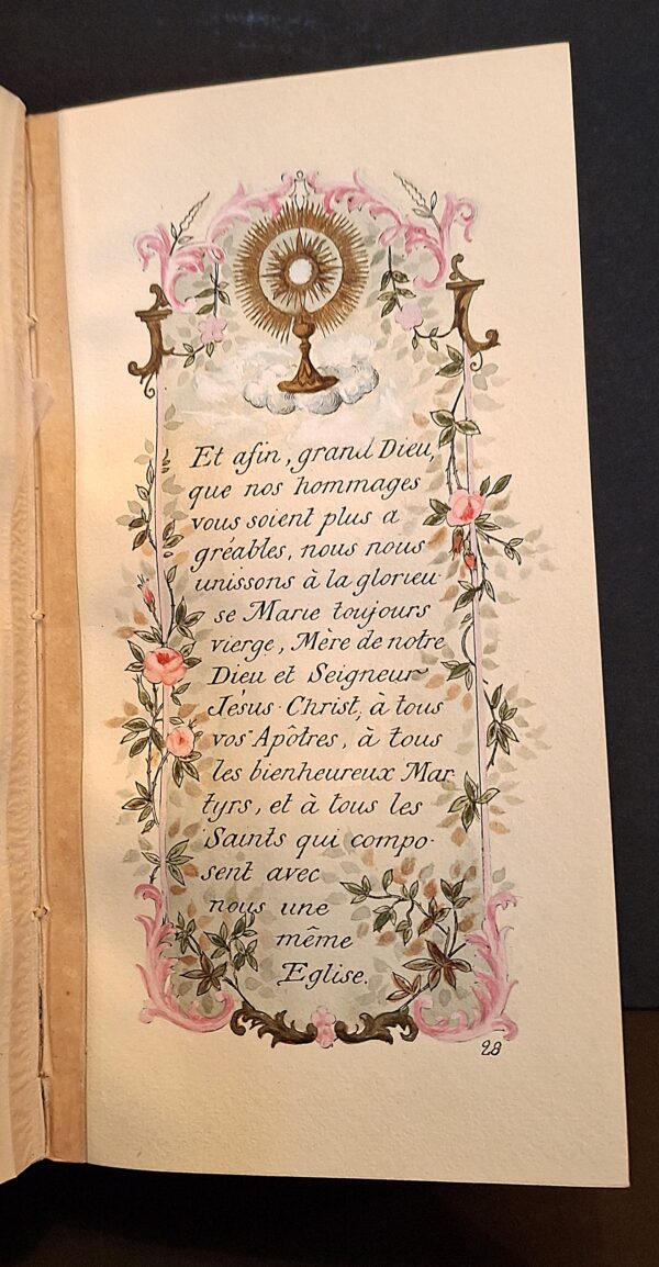 Petit Livre d’Heures contenant les Prières pendant la Sainte Messe et les Cérémonies du Mariage - Parigi, 5 avril 1902 - immagine 4