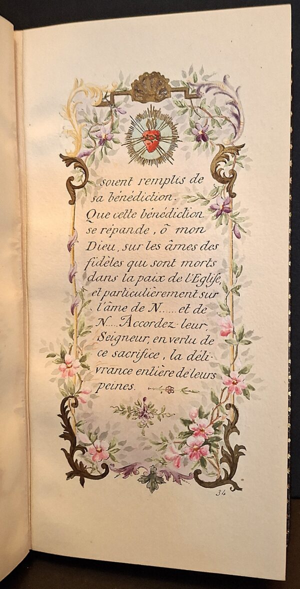 Petit Livre d’Heures contenant les Prières pendant la Sainte Messe et les Cérémonies du Mariage - Parigi, 5 avril 1902 - immagine 5