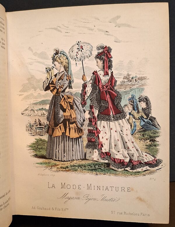 La Mode Miniature - Paris, Ad. Goubaud & Fils Éditeurs, 92 rue de Richelieu - Luglio 1872- Giugno 1873 - Primo Anno