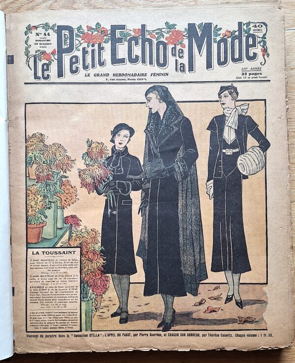 Le Petit Écho de la Mode - 28 numeri rilegati in un volume (1932–1933) - Paris, 1932–1933