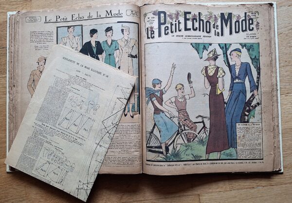 Le Petit Écho de la Mode - 28 numeri rilegati in un volume (1932–1933) - Paris, 1932–1933 - immagine 7