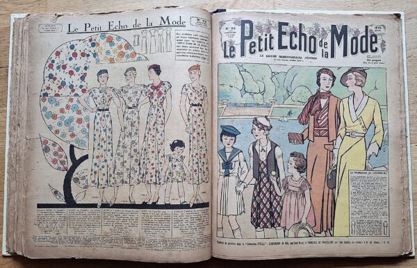 Le Petit Écho de la Mode - 28 numeri rilegati in un volume (1932–1933) - Paris, 1932–1933 - immagine 2