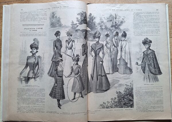 La Mode Illustrée. Journal de la Famille – Raccolta di 20 numeri dell’Anno 1898 - Paris, 1898 - immagine 2