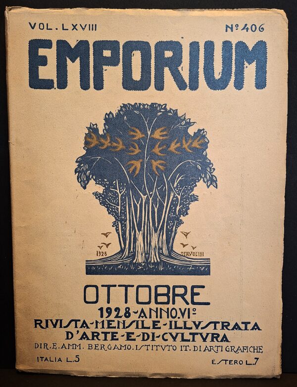 Emporium. Rivista mensile illustrata d’arte e di cultura,  Anno IX, Volume LXVIII, Numero 406 – Ottobre 1928