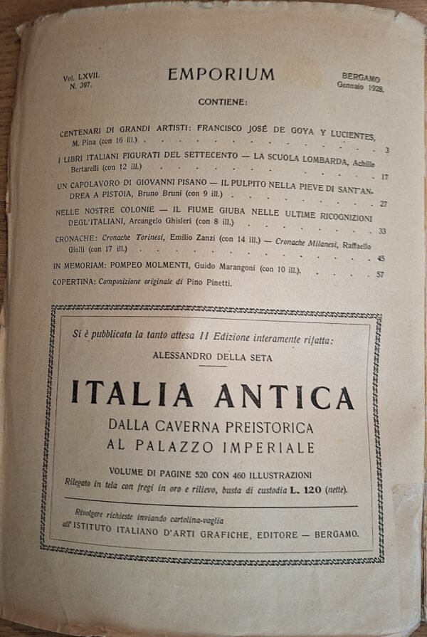 EMPORIUM Rivista mensile illustrata d’arte e di coltura Anno LXVII, N. 397 – Gennaio 1928 - immagine 3