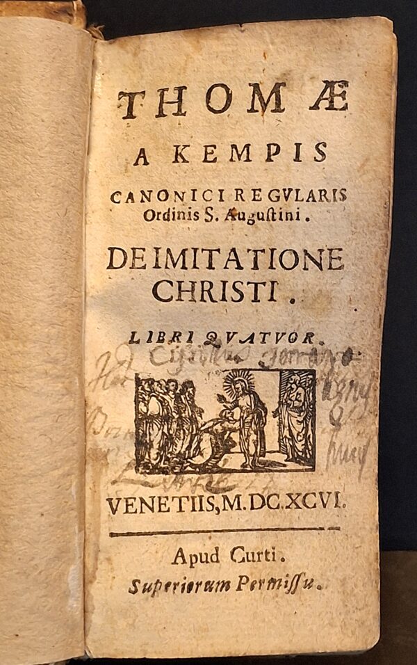 De Imitatione Christi. Libri Quatuor di Thomas a Kempis - Venezia, presso Curti, 1696 - immagine 2