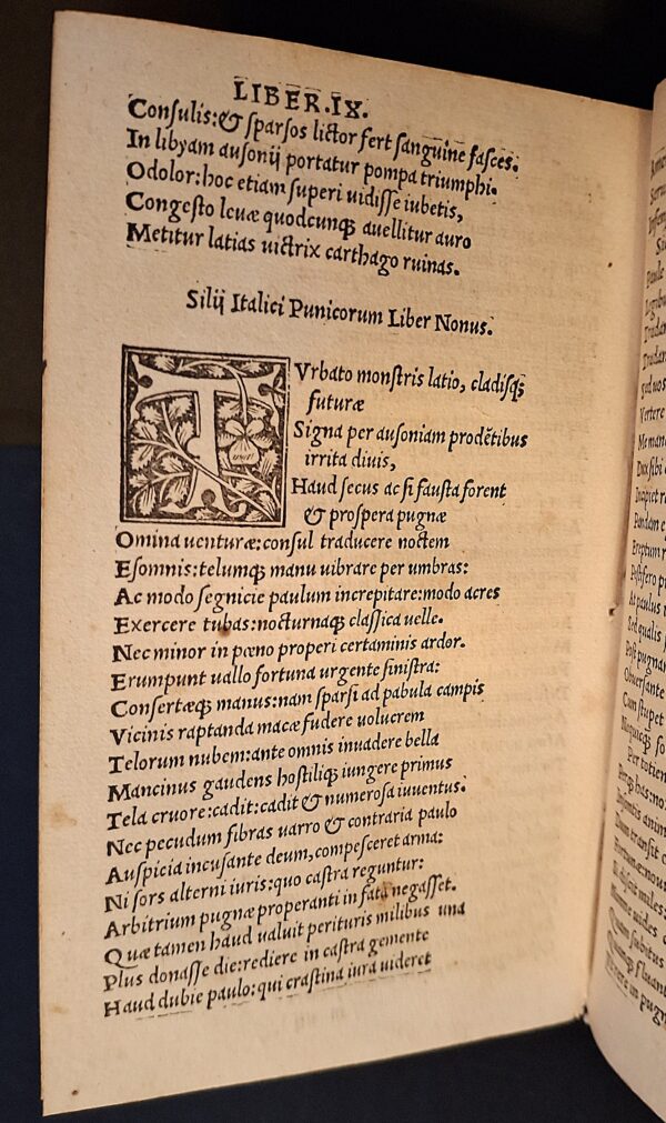 Silii Italici Opus de Secundo Bello Punico (Punica) - Lugduni [Lione], per Barthélemy Troth, 1513 - immagine 7