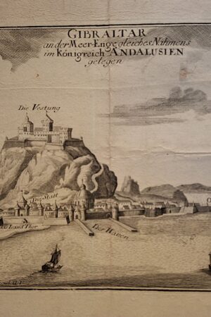 Georg Christoph Kilian - Gibraltar an der Meer-Enge gleiches Nahmens im Königreich Andalusien gelegen