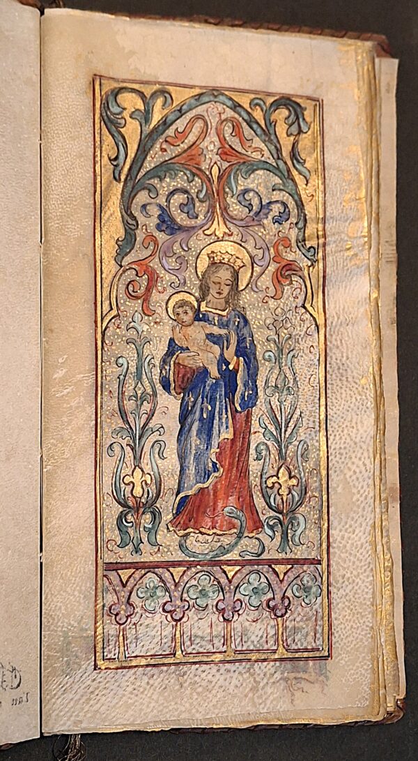Un tesoro spirituale di inizio Novecento - Manoscritto miniato devozionale su pergamena - Paris, C. Michaux primi 900 - immagine 4
