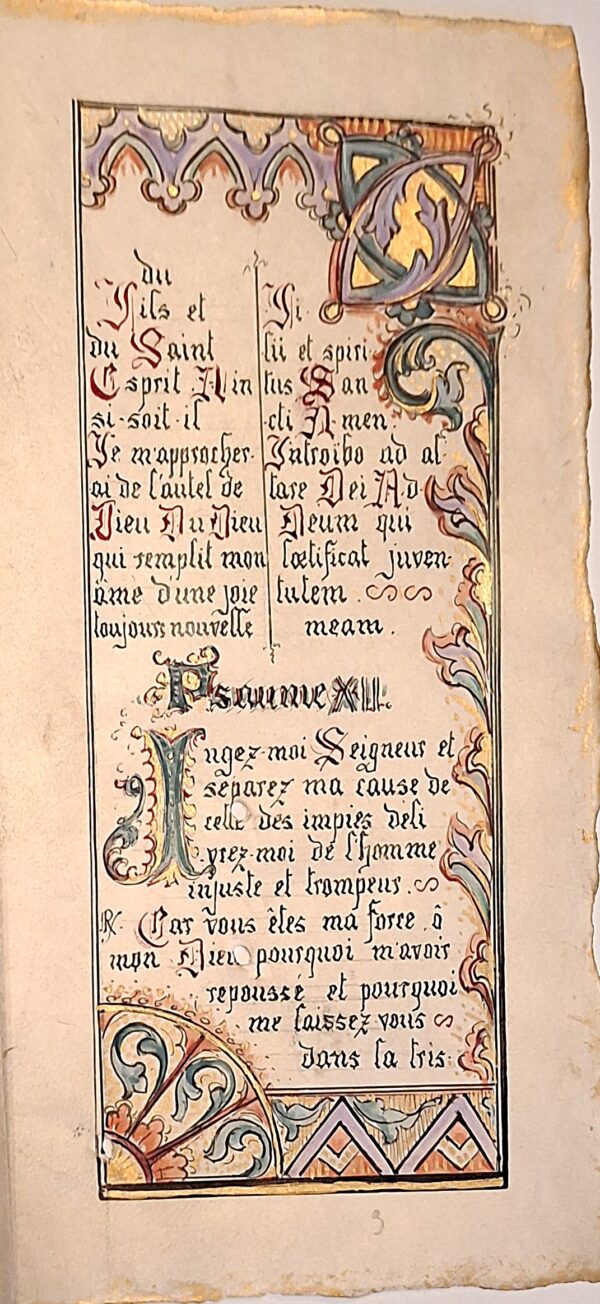 Un tesoro spirituale di inizio Novecento - Manoscritto miniato devozionale su pergamena - Paris, C. Michaux primi 900 - immagine 7