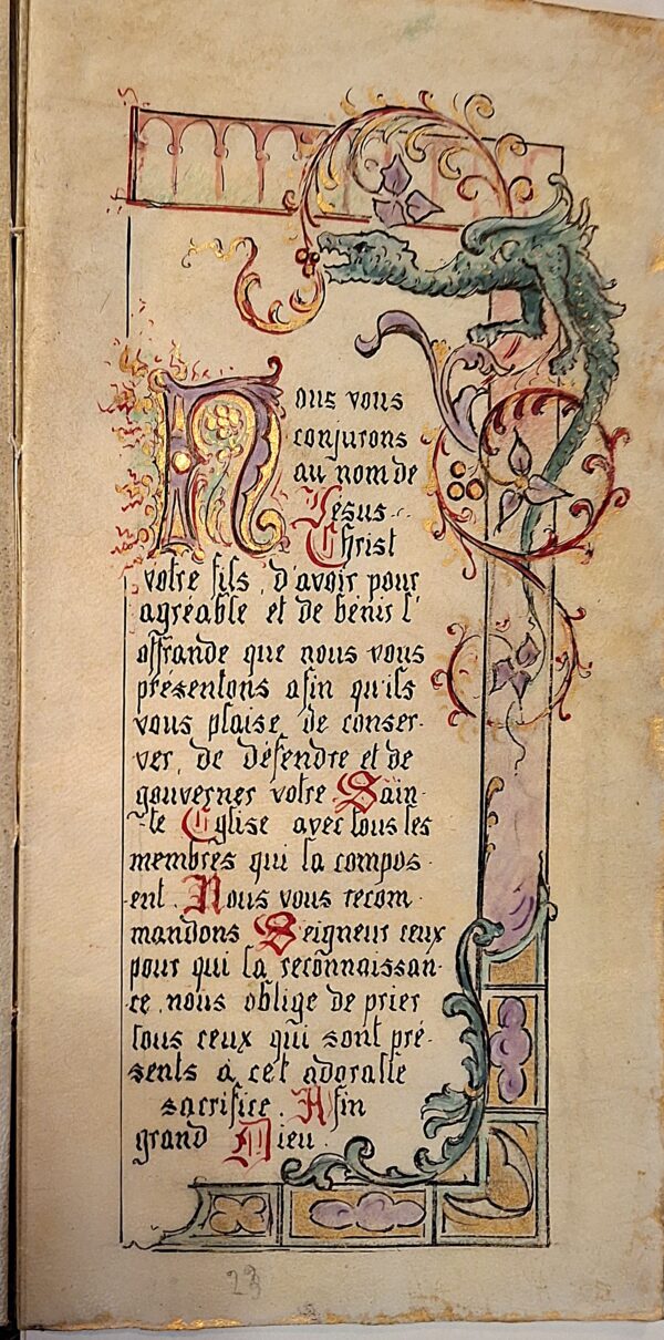 Un tesoro spirituale di inizio Novecento - Manoscritto miniato devozionale su pergamena - Paris, C. Michaux primi 900 - immagine 10