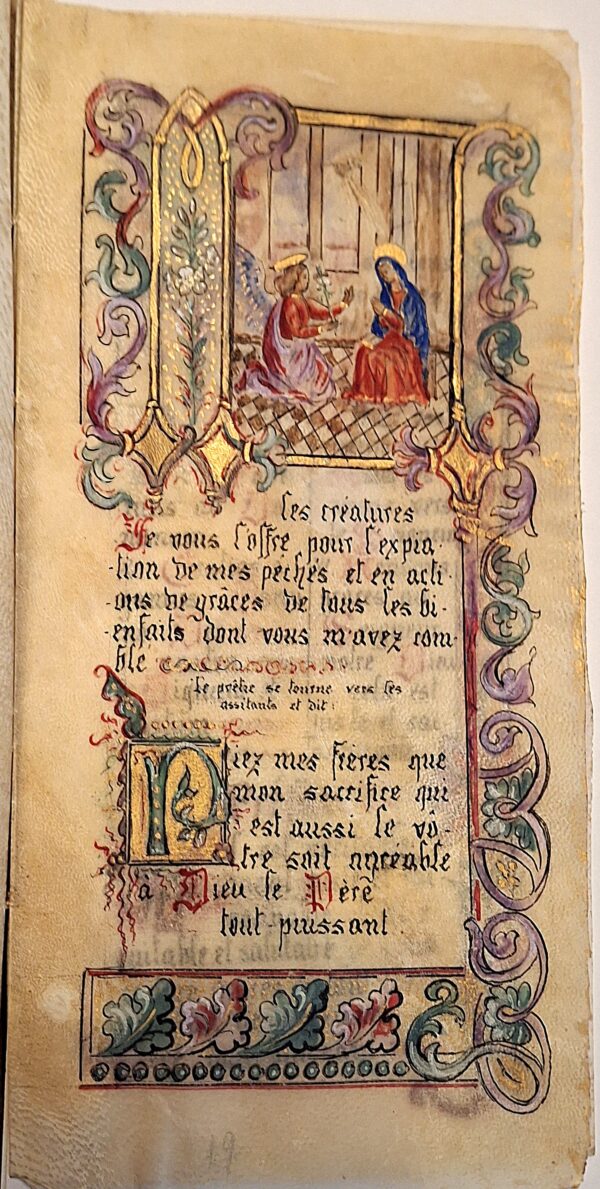 Un tesoro spirituale di inizio Novecento - Manoscritto miniato devozionale su pergamena - Paris, C. Michaux primi 900 - immagine 13