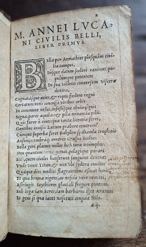 M. Annei Lucani Civilis Belli Libri Decem - Parisiis, Apud Simonem Colinaeum, 1543 - immagine 5