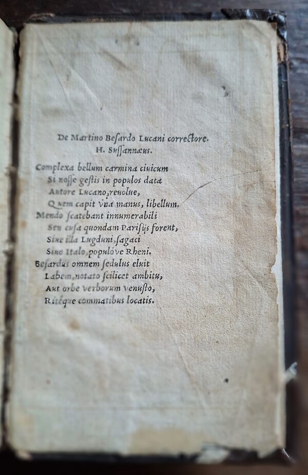 M. Annei Lucani Civilis Belli Libri Decem - Parisiis, Apud Simonem Colinaeum, 1543 - immagine 6