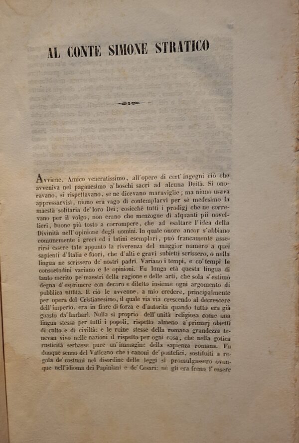 Jacopo Stellini - Saggio dell’origine e progresso de’ costumi e delle opinioni a’ medesimi pertinenti, Firenze, 1846 - immagine 2