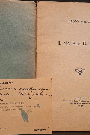 Paolo Baccari - Il Natale di Roma - Napoli, Stabilimento Tipografico A. Tocco, 1924