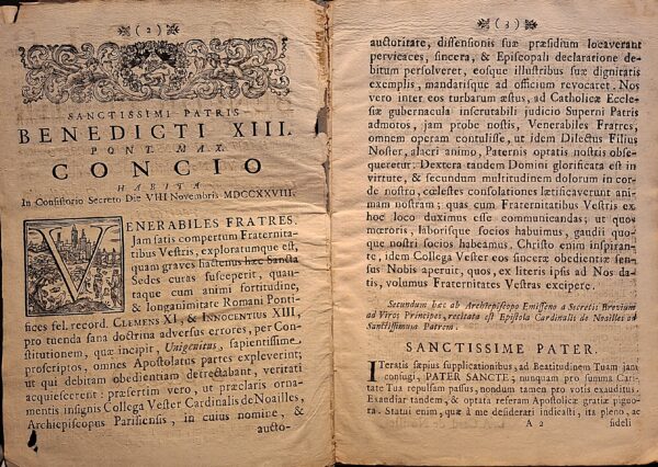 Concio Sanctissimi in Christo Patris ac Domini nostri Benedicti XIII Pont. Max -  Romae et Florentiae, Typis Bernardi Paperini, 1728 - immagine 4