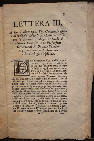 Lettere da aggiungnersi al Supplemento della Storia Letteraria d’Italia. Ristampate a parte per disinganno di quegli ancora...