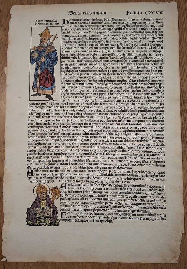Schedelsche Weltchronik (Cronaca di Norimberga) -  Folio CXCVII – Norimberga, Anton Koberger, 1493 - immagine 2