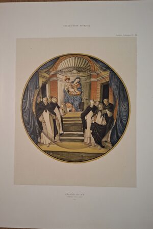 Grand plat Urbino vers 1550 – Faïences Italiennes, Pl. XV  Collection Spitzer – Cromolitografia a colori – Parigi, (ca. 1880–1890)
