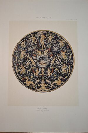 Collection Spitzer – Faïences Italiennes, Pl. III  Grand Plat Fabrique de Caffaggiolo - Parigi, (ca. 1880–1890)