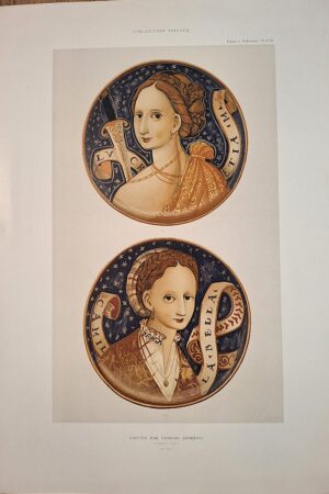 Collection Spitzer – Faïences Italiennes, Pl. XXII  Coupes par Giorgio Andreoli, Gubbio, 1537 - Cromolitografia a colori - Parigi, (ca. 1880–1890)