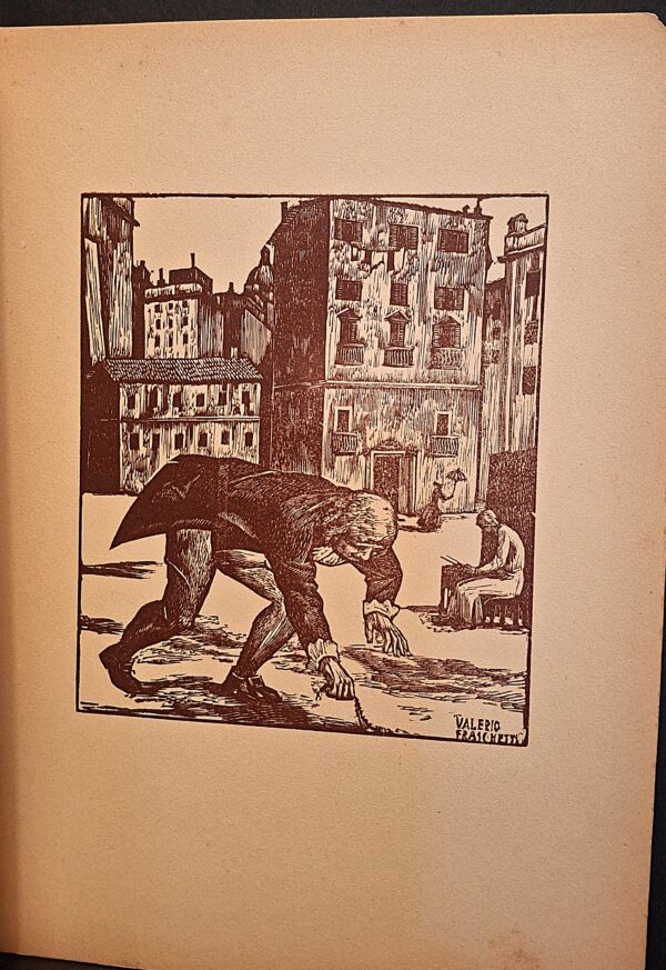 Carlo Goldoni a cura Ermanno Ponti con xilografie di Valerio Fraschetti - La visita delle sette chiese - A.R.S., Roma, 1942 (XX E.F.) - immagine 4