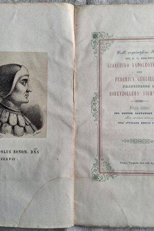 Nozze del N.U. Marchese Gioachino Napoleone Pepoli con Federica Guglielmina Principessa di Hohenzollern Sigmaringen. [s.d. 1844]