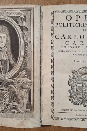 Carlo Maria Carafa, Opere politiche-cristiane... - Mazzarino, per Giovanni Vanberge, 1692