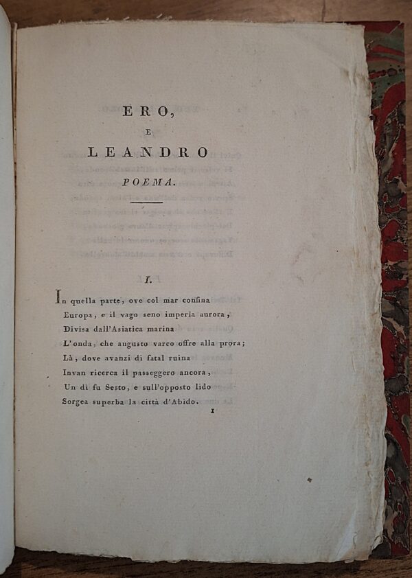 Niccolò Viviani – Ero e Leandro. Poema - Parma, Nel Regal Palazzo, co’ tipi Bodoniani, 1794 - immagine 5