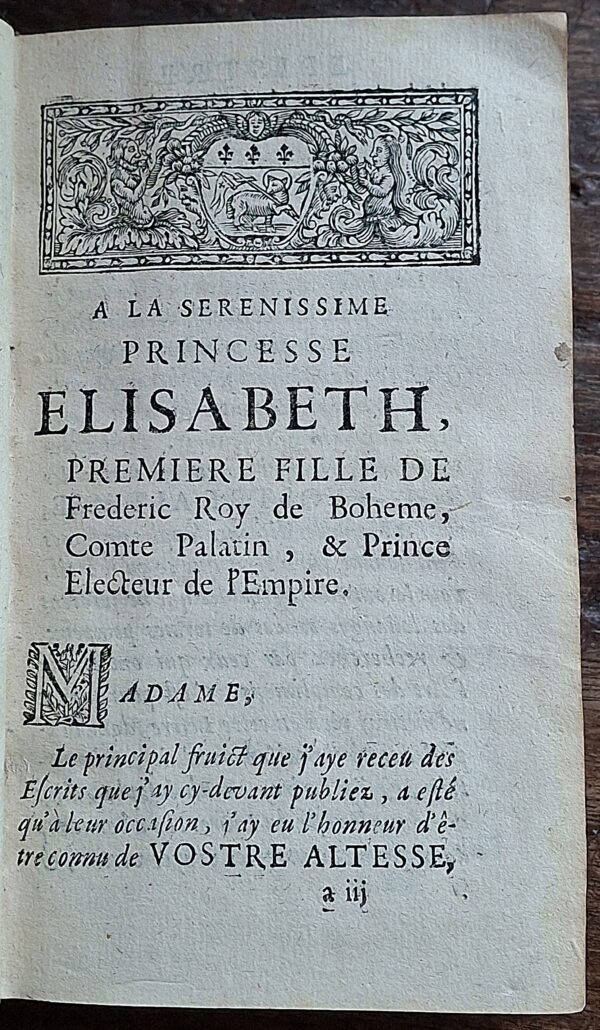 René Descartes - Les Principes de la Philosophie. Escrits en Latin par René Descartes... - Rouen, Chez David Berthelin, 1679 - immagine 2