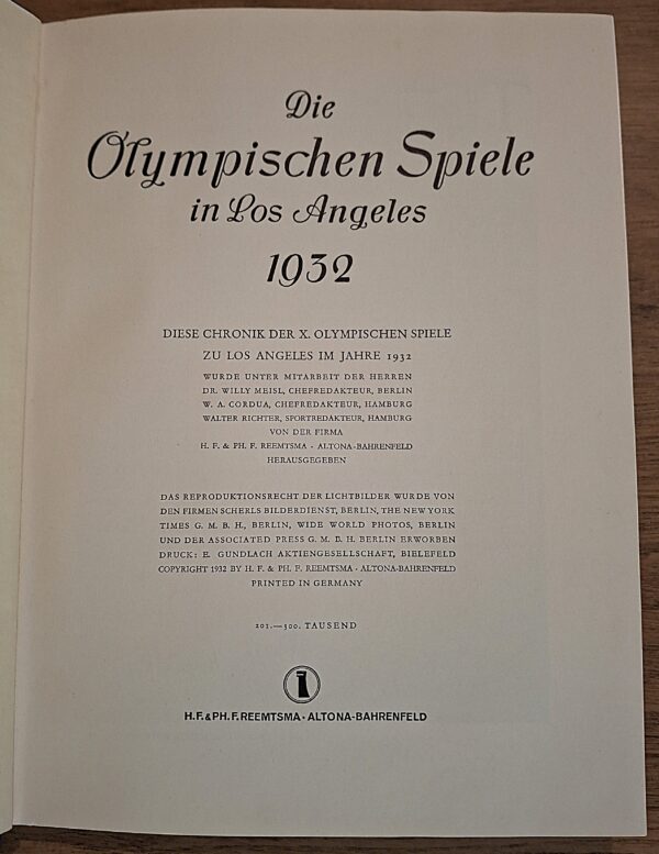 Die Olympischen Spiele in Los Angeles 1932 - Altona-Bahrenfeld, H. F. & Ph. F. Reemtsma, 1932 - immagine 3