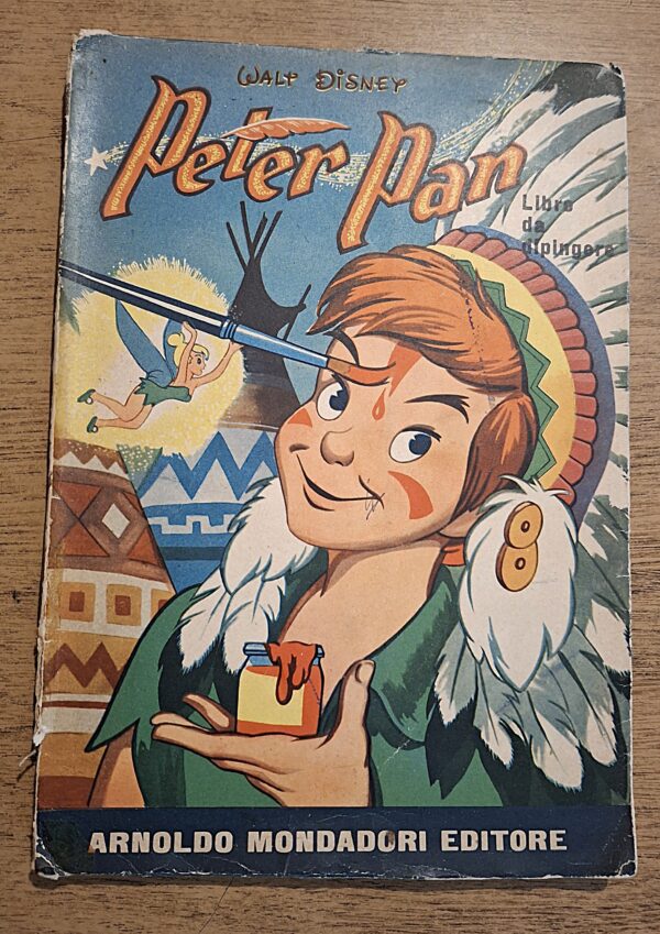 Walt Disney - Peter Pan. Libro da Dipingere - Arnoldo Mondadori Editore, Milano, 1953
