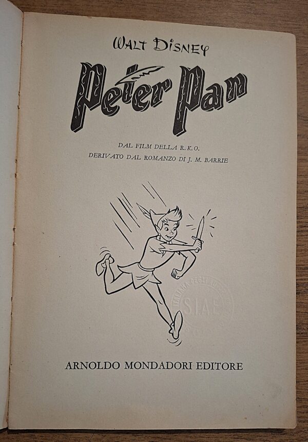 Walt Disney - Peter Pan. Libro da Dipingere - Arnoldo Mondadori Editore, Milano, 1953 - immagine 3
