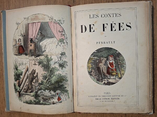 CHARLES PERRAULT - LES CONTES DE FÉES - Paris, Librairie de Théodore Lefèvre & Cie - Émile Guérin, Éditeur, s.d. [ca. 1890]. - immagine 3