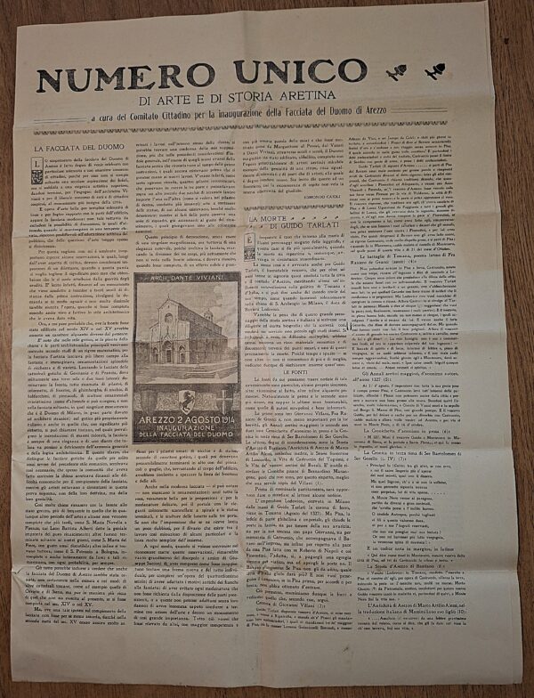 Raccolta di Documenti Originali sull’inaugurazione della Facciata del Duomo di Arezzo (1914) - immagine 9
