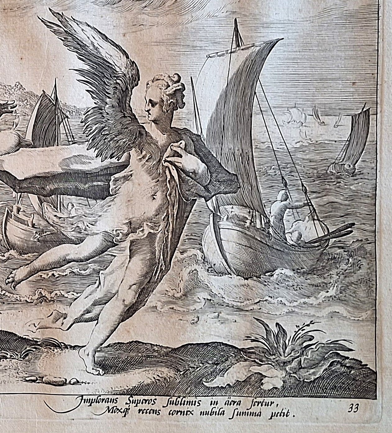 Il mito di Nettuno e Coronide da Metamorfosi di Ovidio, Tavola 33, Anno 1615 - immagine 4