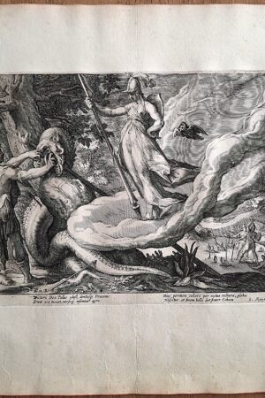 Cadmo semina i denti del drago da Metamorfosi di Ovidio, Tavola 44, databile al 1615