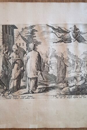 Mercurio innamorato di Erse da Metamorfosi di Ovidio, Tavola 37, databile al 1615