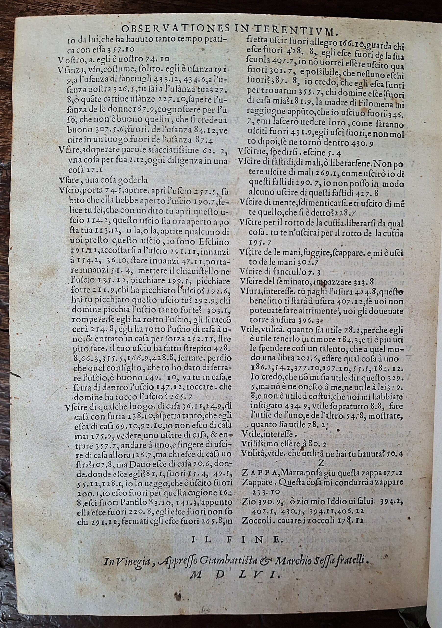 Il Terentio latino - In Vinegia, appresso Giambattista & Marchio Sessa fratelli, 1556 - immagine 6