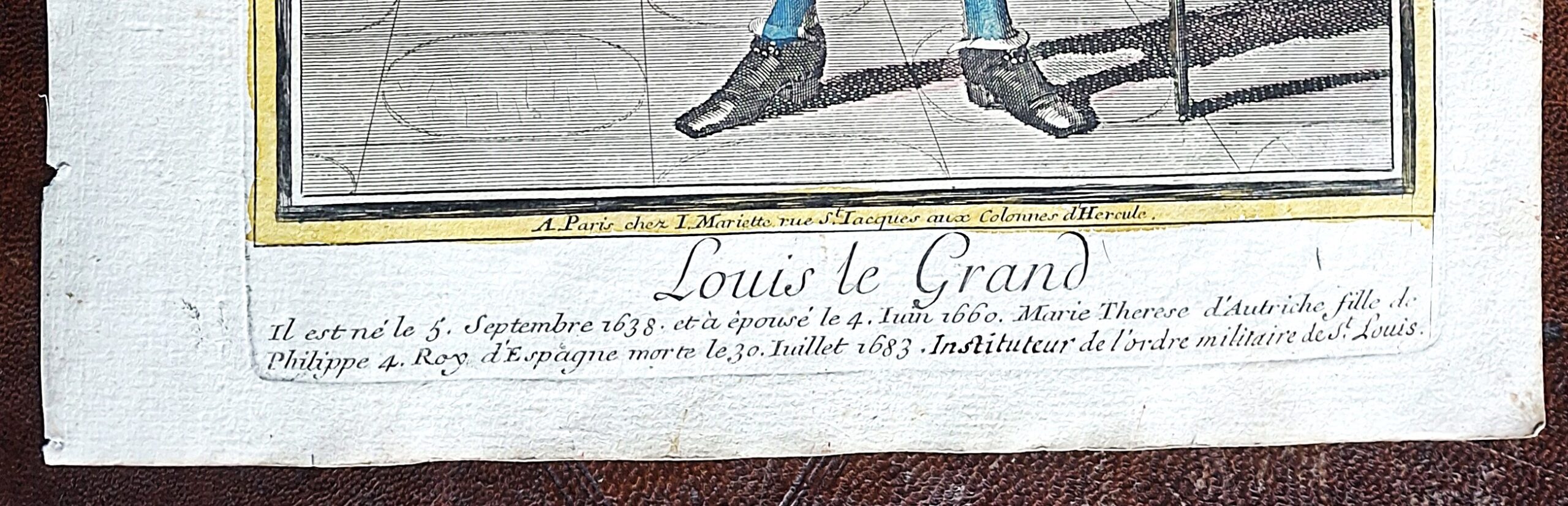 Luigi XIV “Louis le Grand”, re di Francia edito da Jean Mariette, circa 1693-1700 - immagine 2