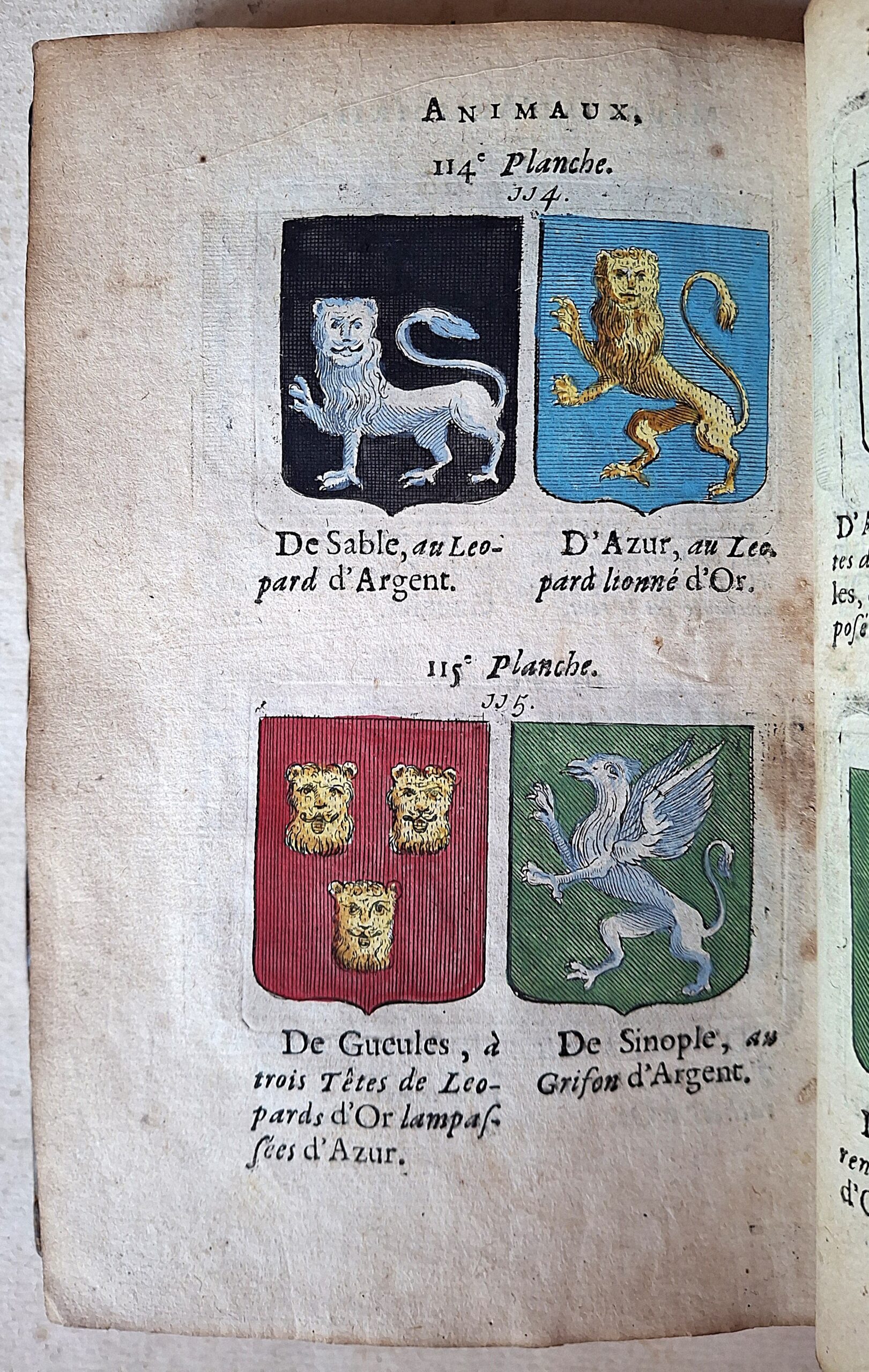 Thibault Cadot - Le Blason de France, ou Notes curieuses … Parigi, 1697