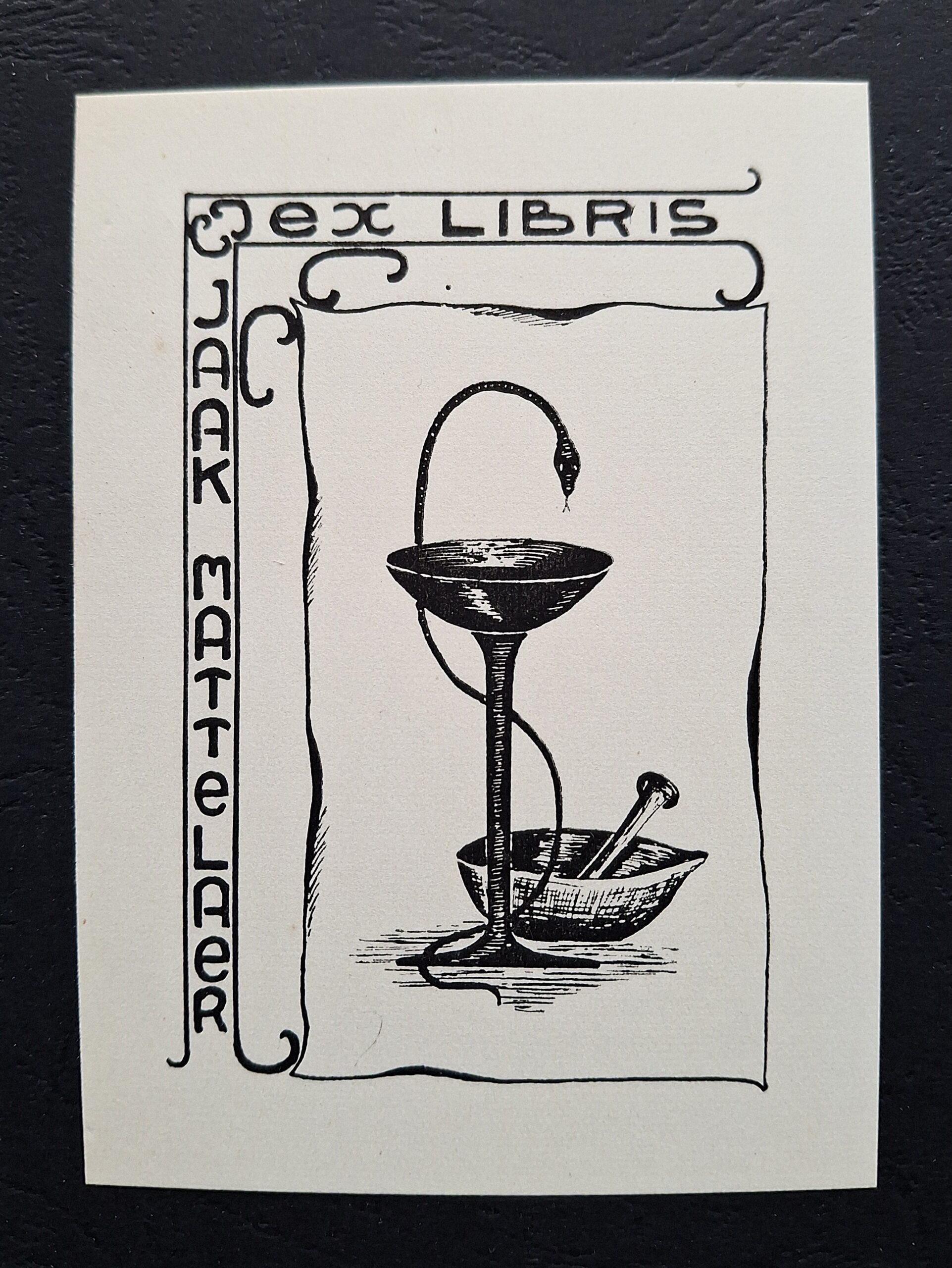 Ex libris Jack Bettener, area europea, prima metà del XX secolo, ca. 1920–1940