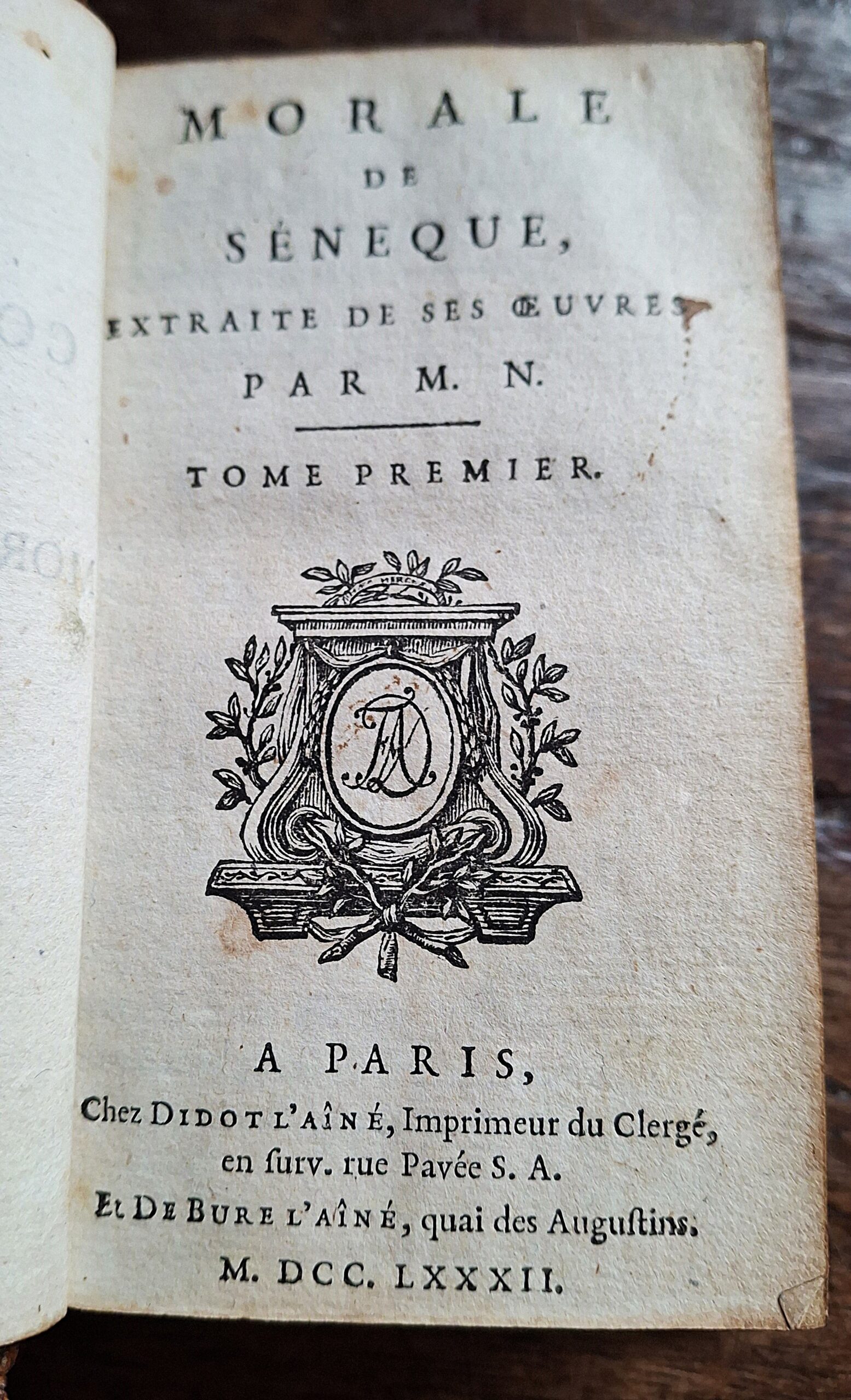 Lucio Anneo Seneca - Morale de Sénèque, extraite de ses œuvres par M. N. - Paris, 1782 - immagine 6