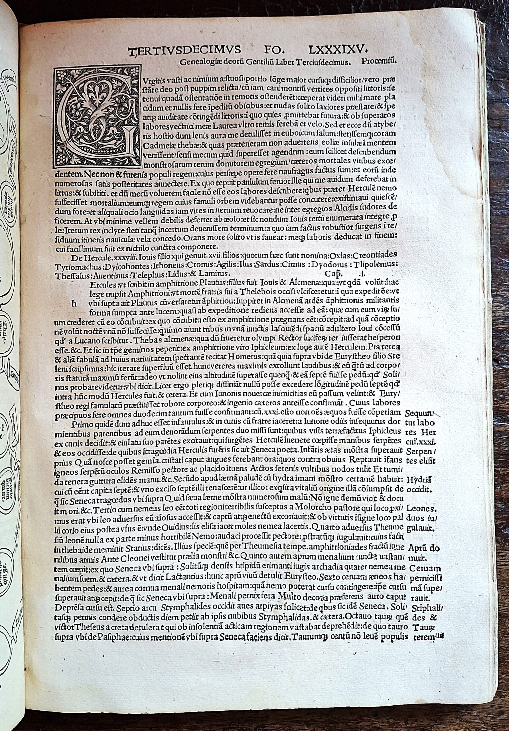 Giovanni Boccaccio — Genealogie deorum gentilium. Parigi, 1511 - immagine 13