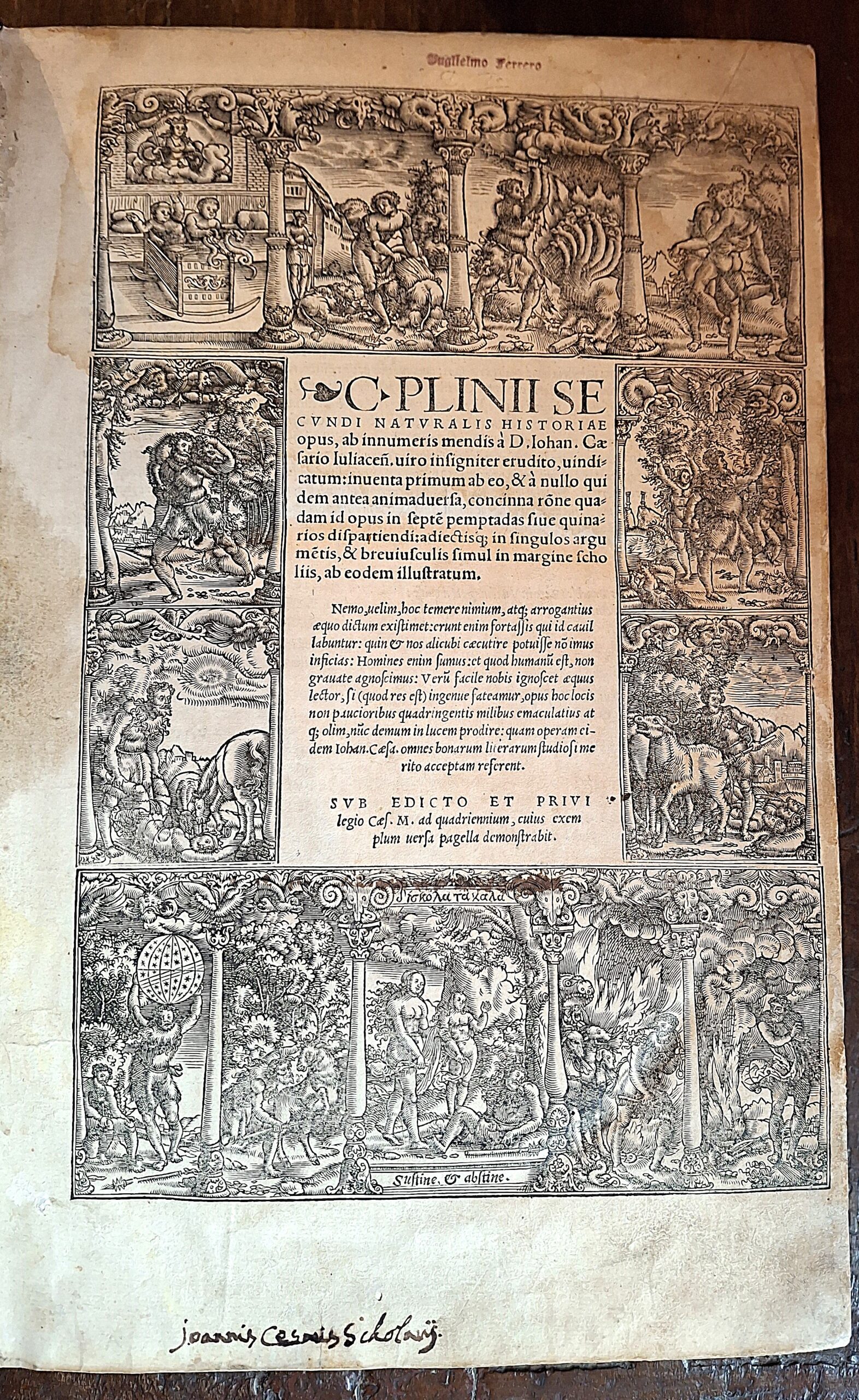 Plinius Secundus, Gaius – Naturalis historiae opus. Coloniae, Eucharius Cervicornus, 1524