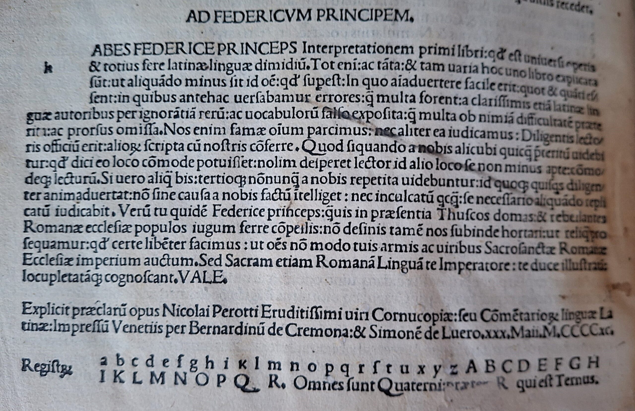 Niccolò Perotti - Cornucopiae linguae latinae - Venezia, 1490 - immagine 8