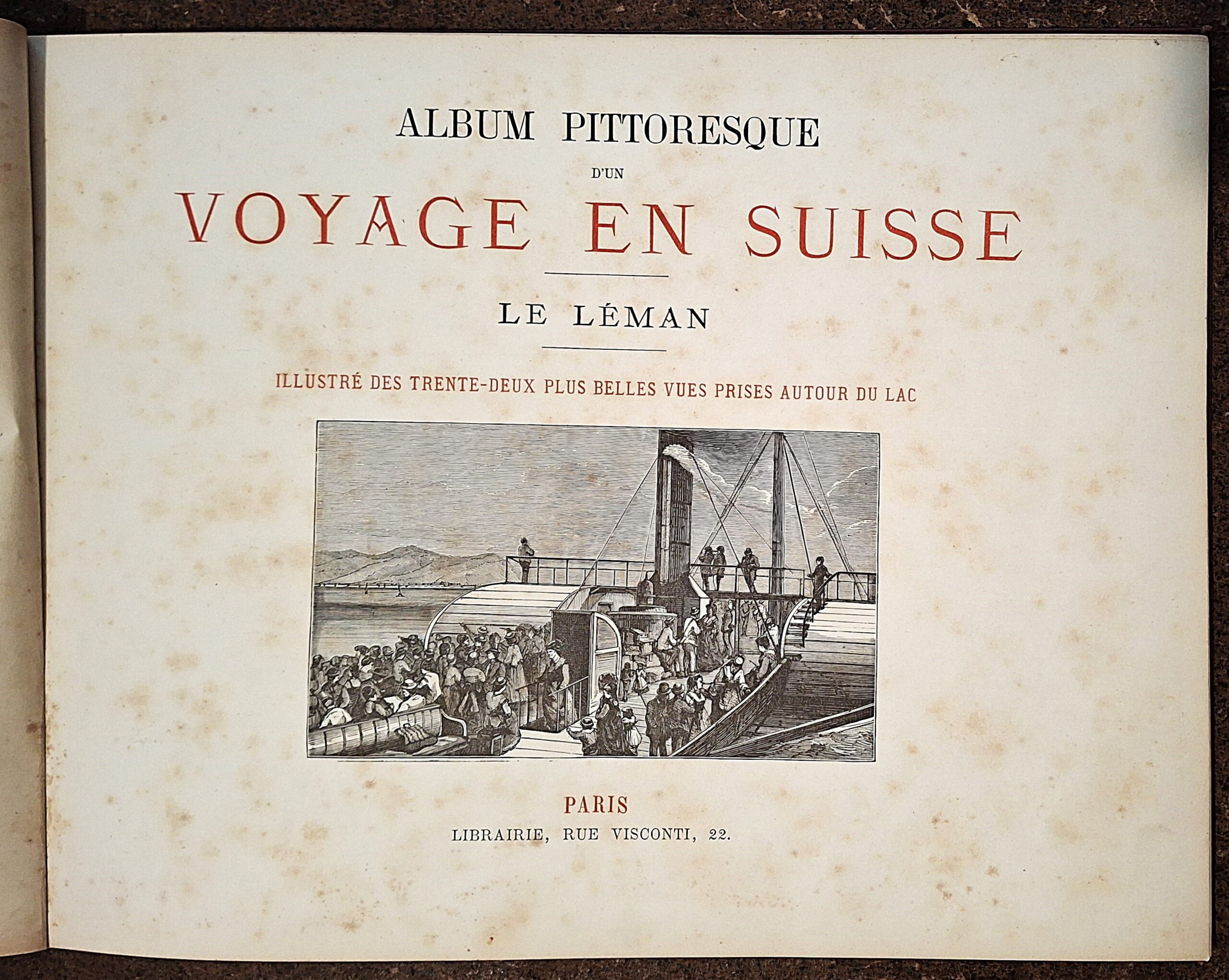 Album pittoresque d’un voyage en Suisse. Le Léman